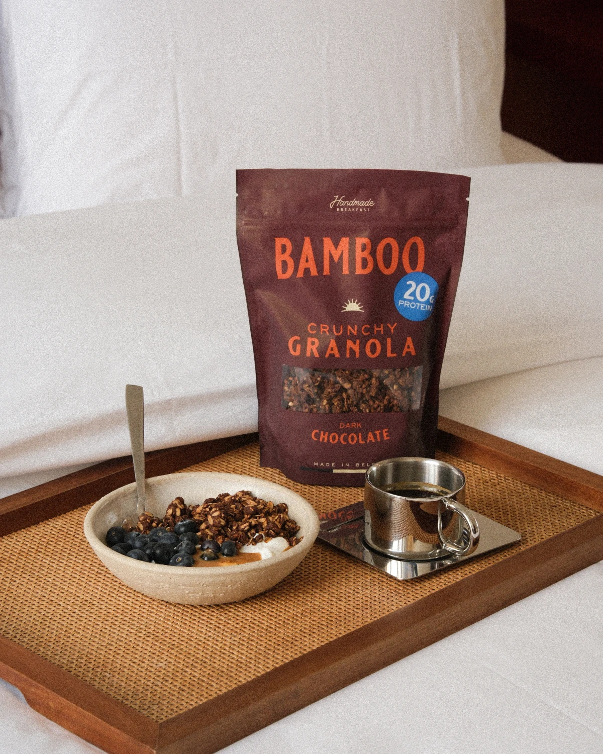 Crunchy Granola Dark Chocolate - High in Protein - 1