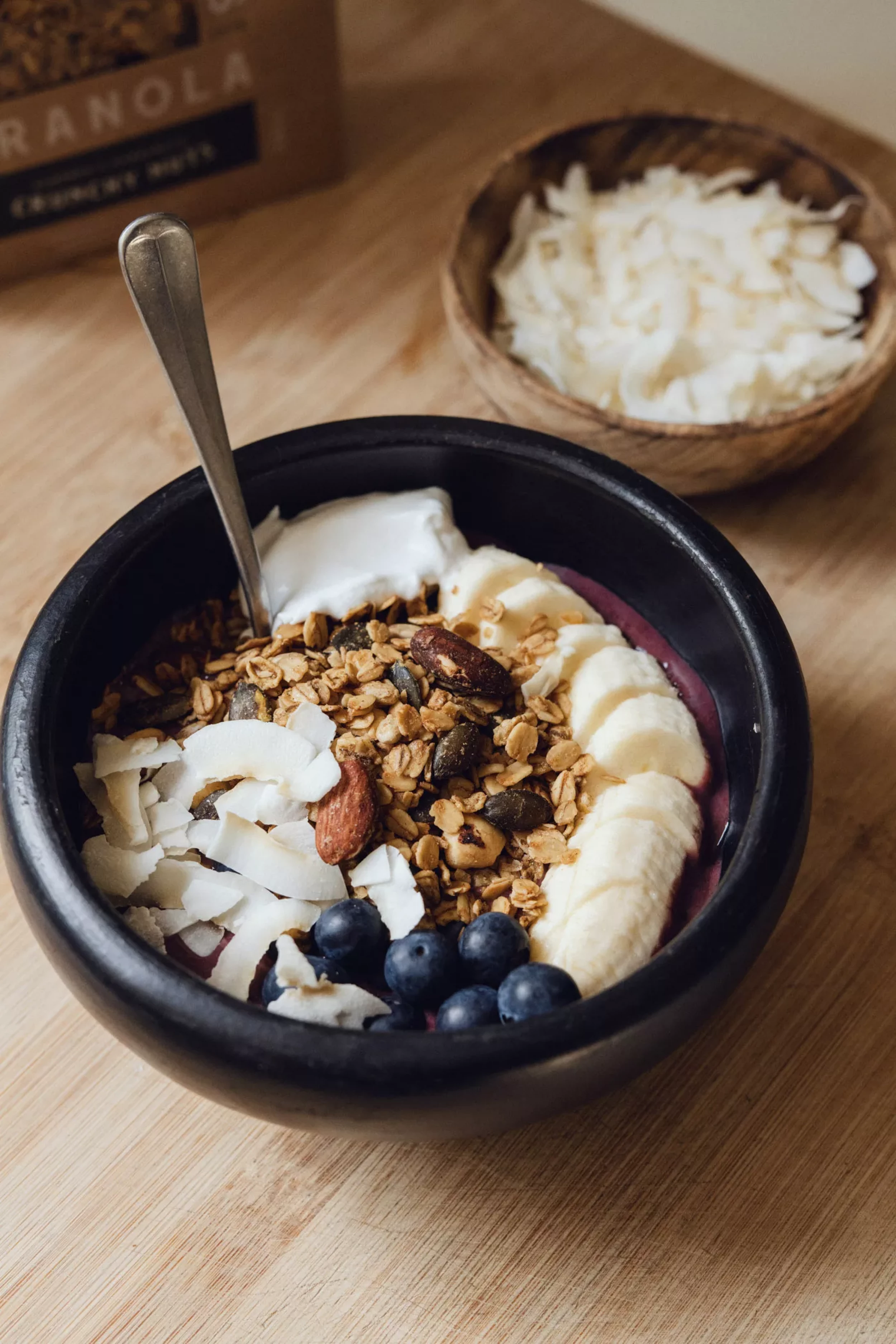 Acai Bowls with Granola and Banana - The Charming Detroiter